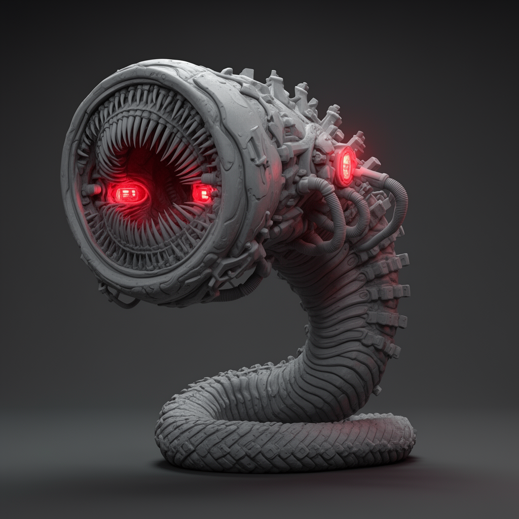 Chrome Mawloc Figurine free 3D printable STL