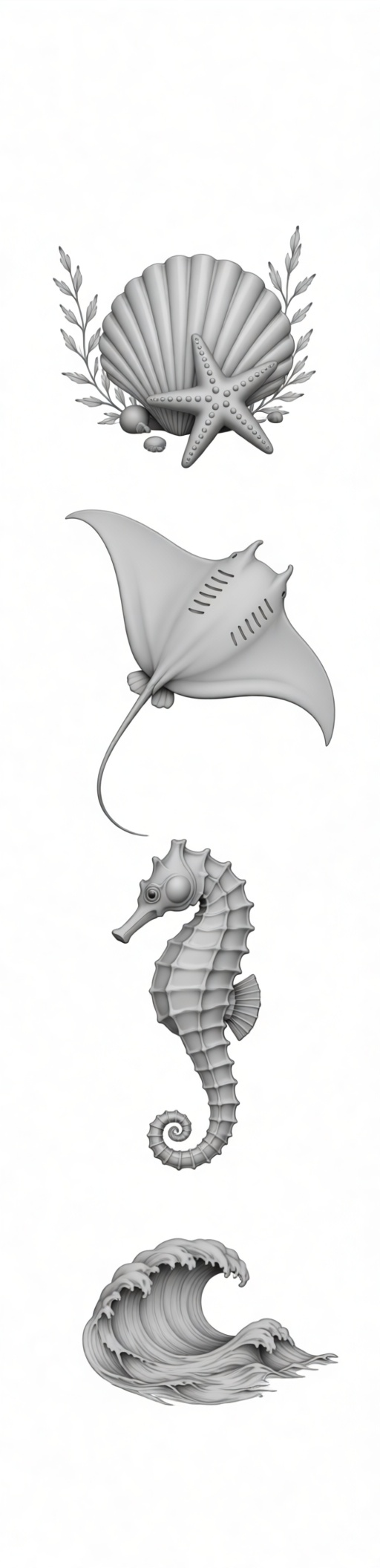 Seahorse Figurine free 3D printable STL