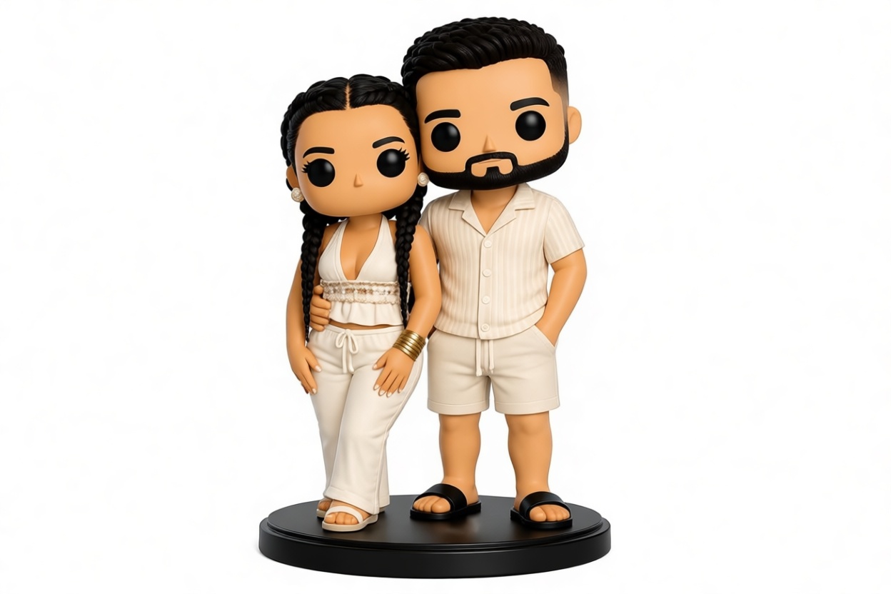 Couple Stylized Figurines free 3D printable STL