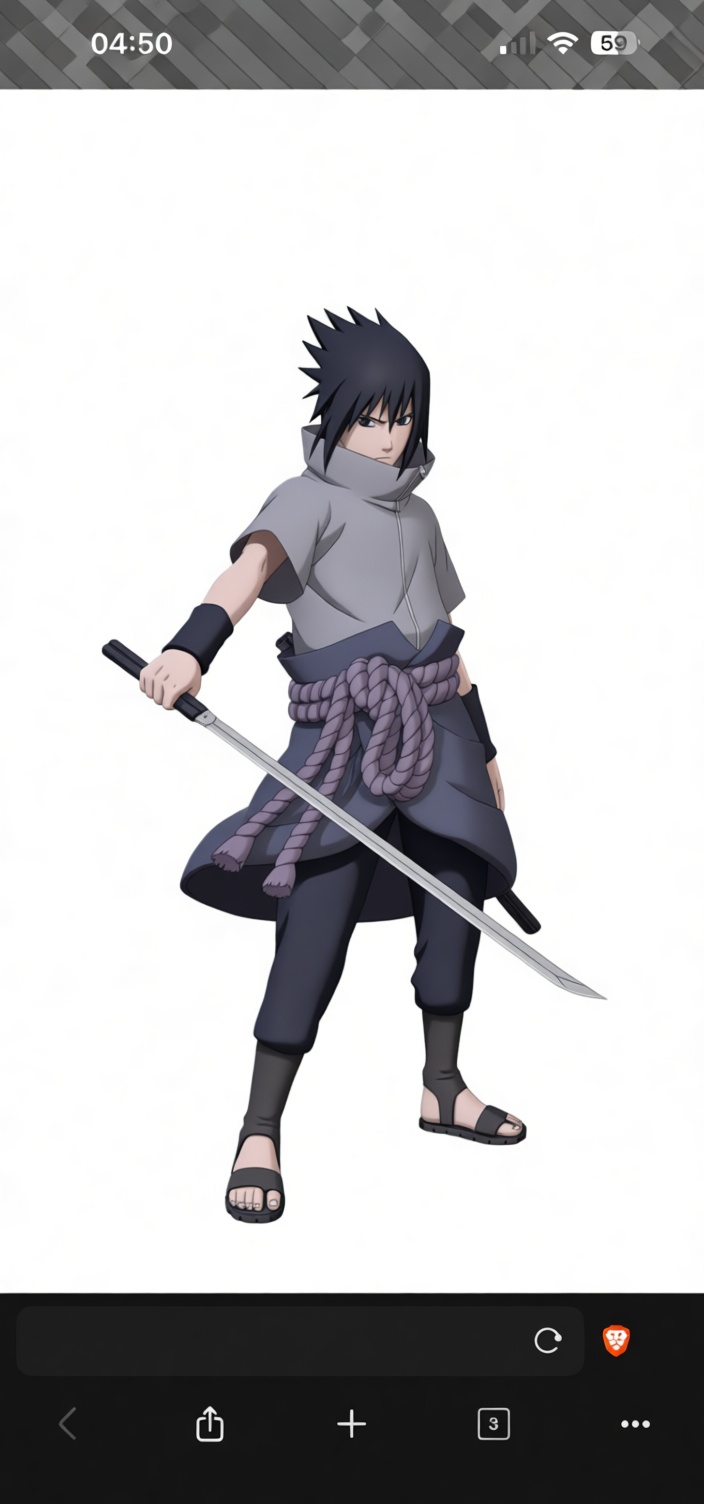 Sasuke Uchiha Figurine free 3D printable STL