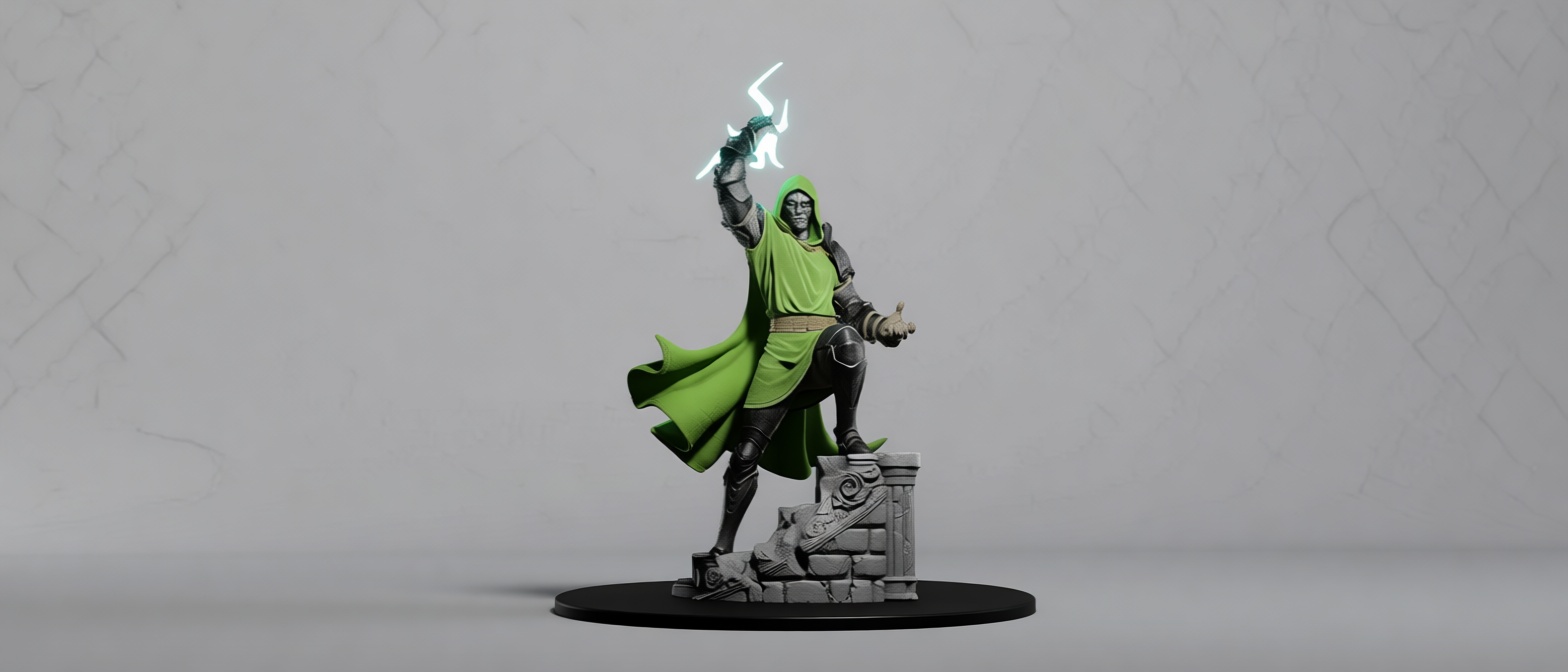 Dark Sorcerer Figurine free 3D printable STL