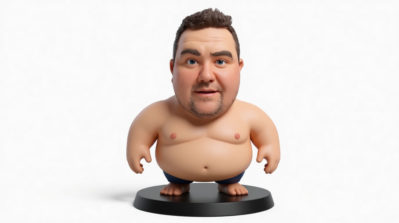 Chubby Man Figurine free 3D printable STL