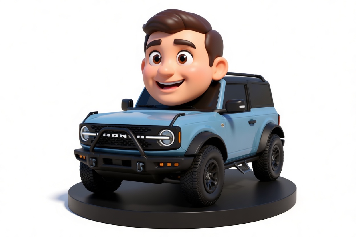 Ford Bronco Bust Figurine free 3D printable STL