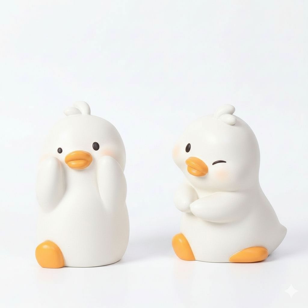 Cute Duckling Figurines free 3D printable STL
