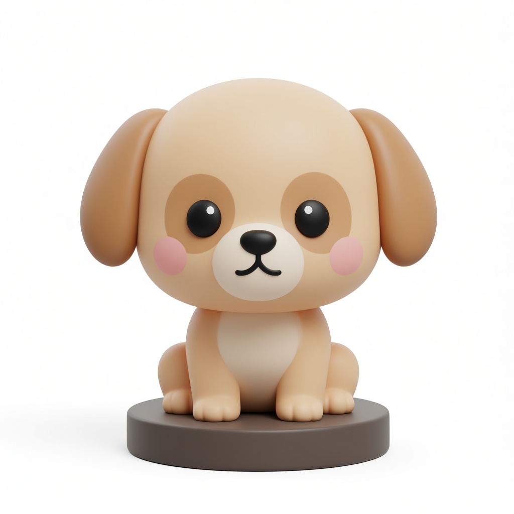 Cute Puppy Figurine free 3D printable STL