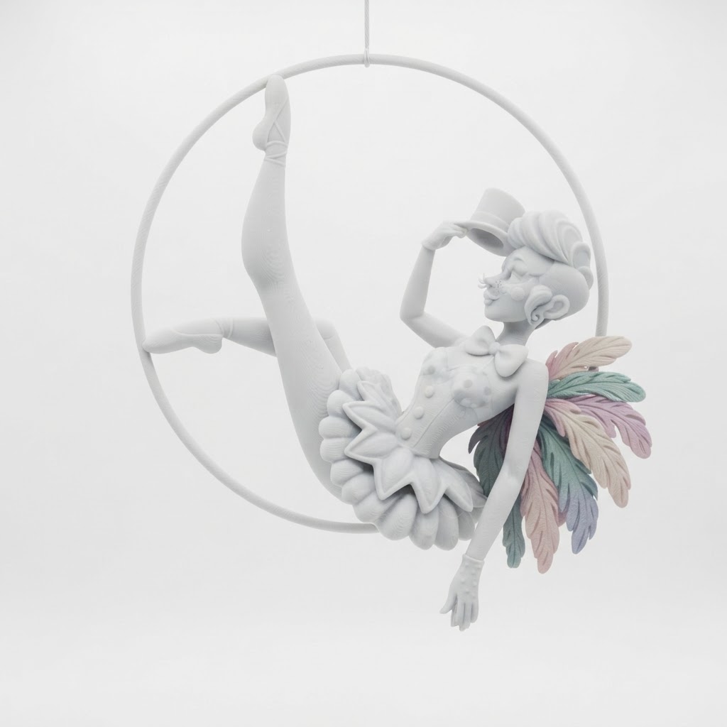 Carnival Acrobat Figurine free 3D printable STL