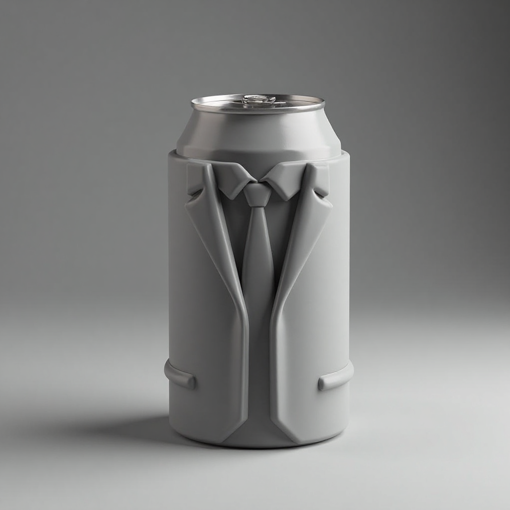 Suit Jacket Koozie Cylinder free 3D printable STL