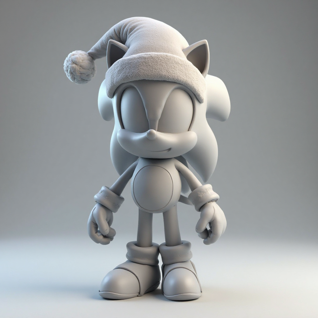 Sonic Christmas Figurine free 3D printable STL