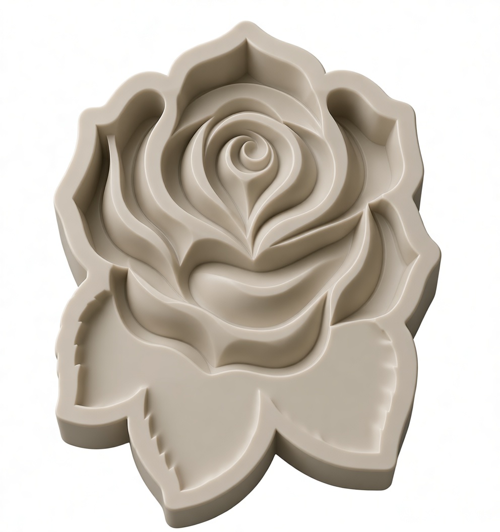 Rose Shaped Mold free 3D printable STL