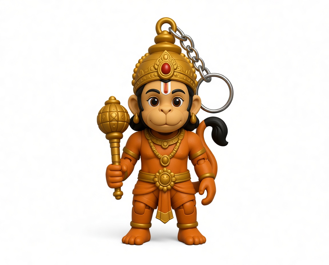 Hanuman Keychain Figurine free 3D printable STL