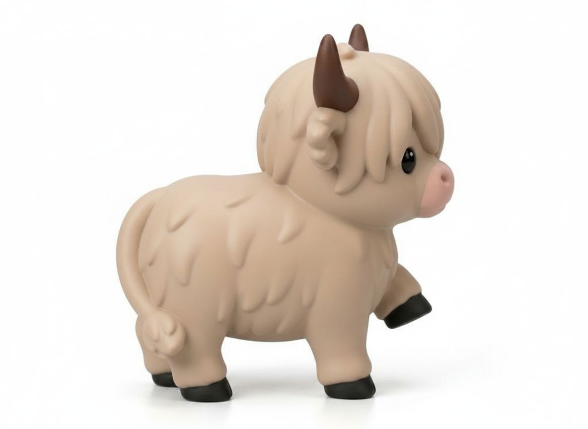 Highland Cow Figurine free 3D printable STL