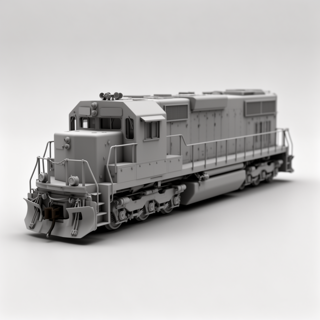 SD40-2 Locomotive Model free 3D printable STL