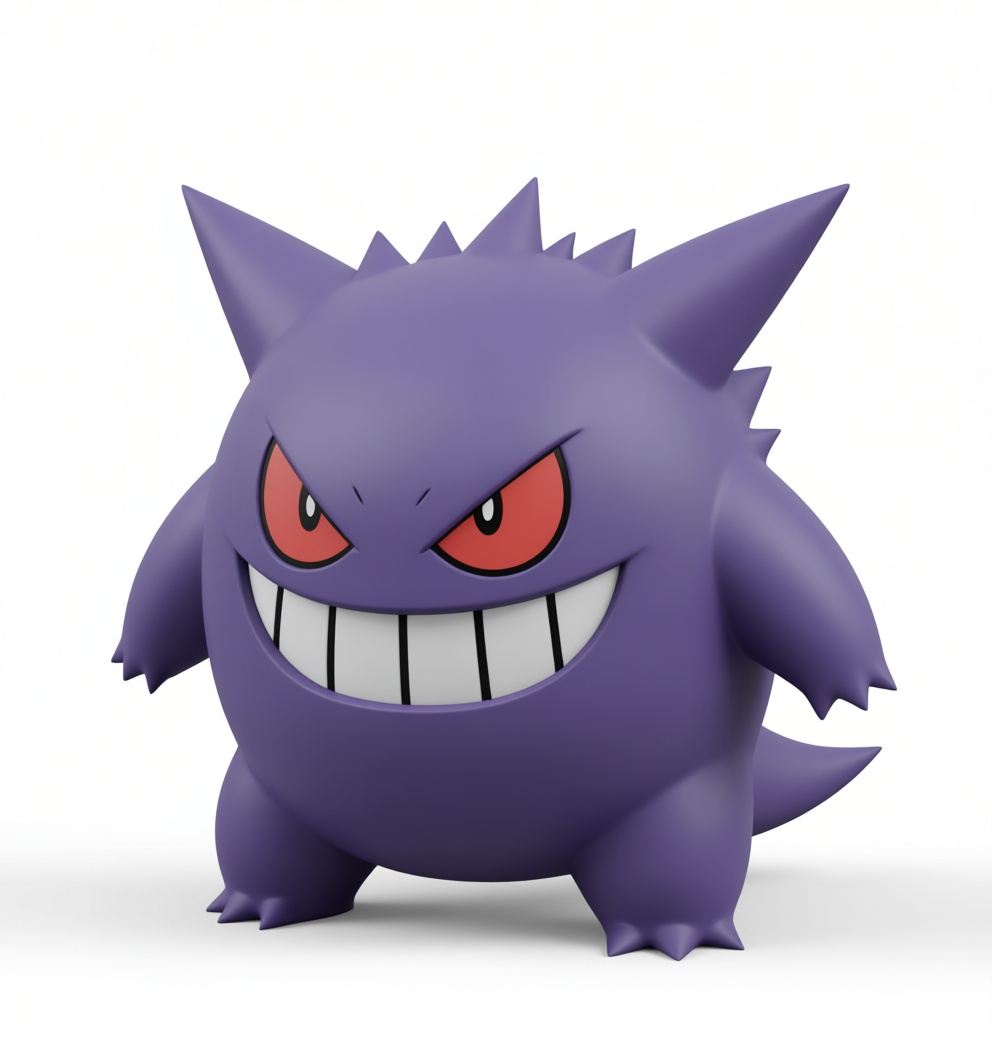 Gengar Figurine free 3D printable STL