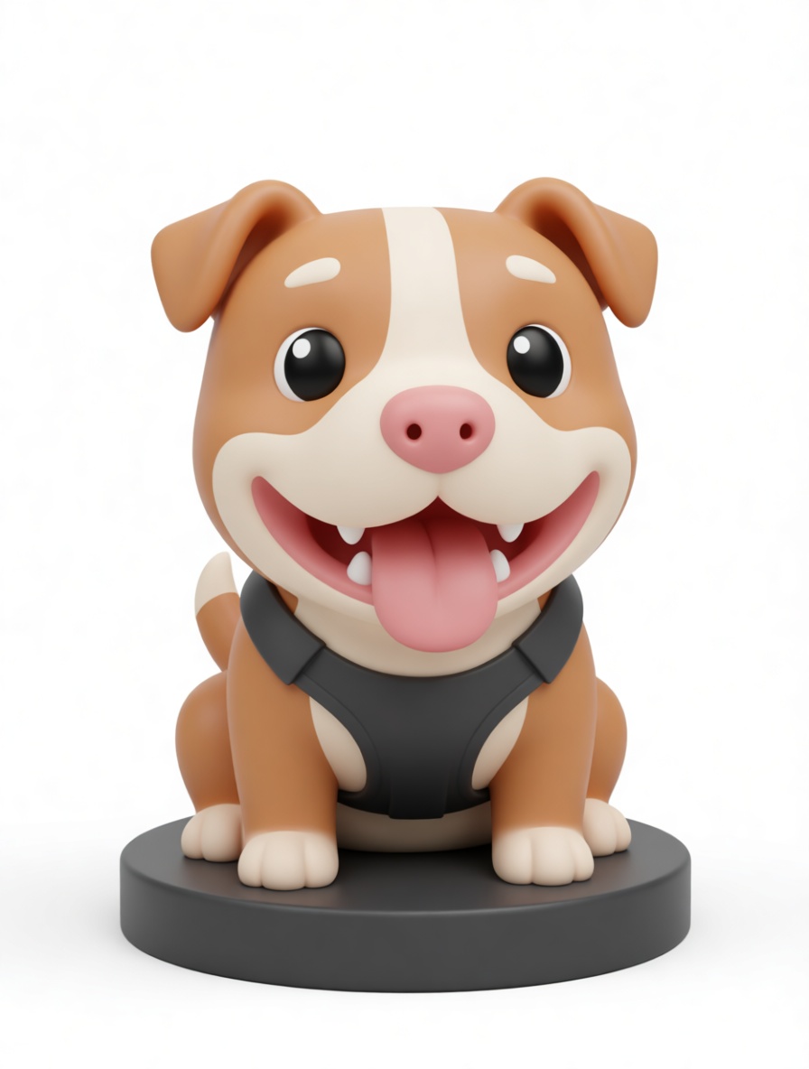 Happy Bulldog Figurine free 3D printable STL