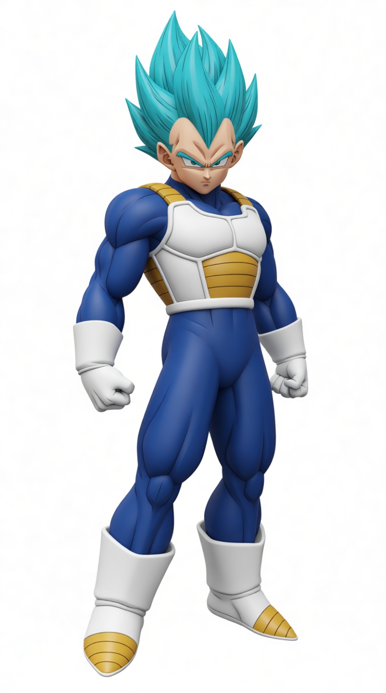 Vegeta Super Saiyan Blue Figurine free 3D printable STL