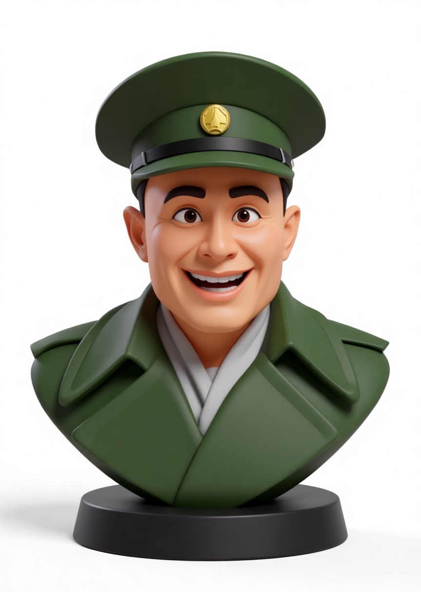 Soldier Cartoon Bust free 3D printable STL