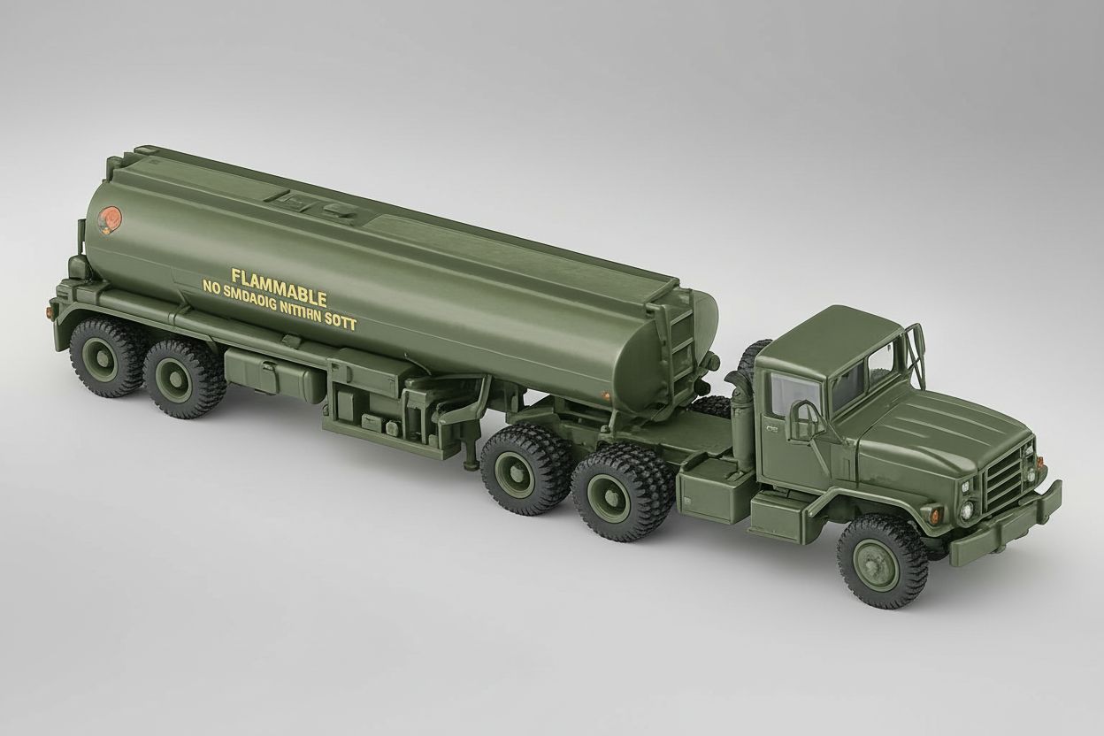 Military Fuel Truck Model free 3D printable STL