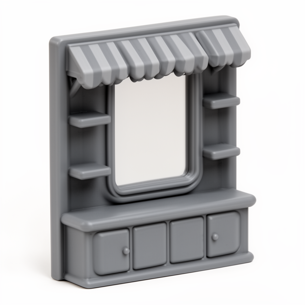 Fold-Out Grooming Salon Scene free 3D printable STL