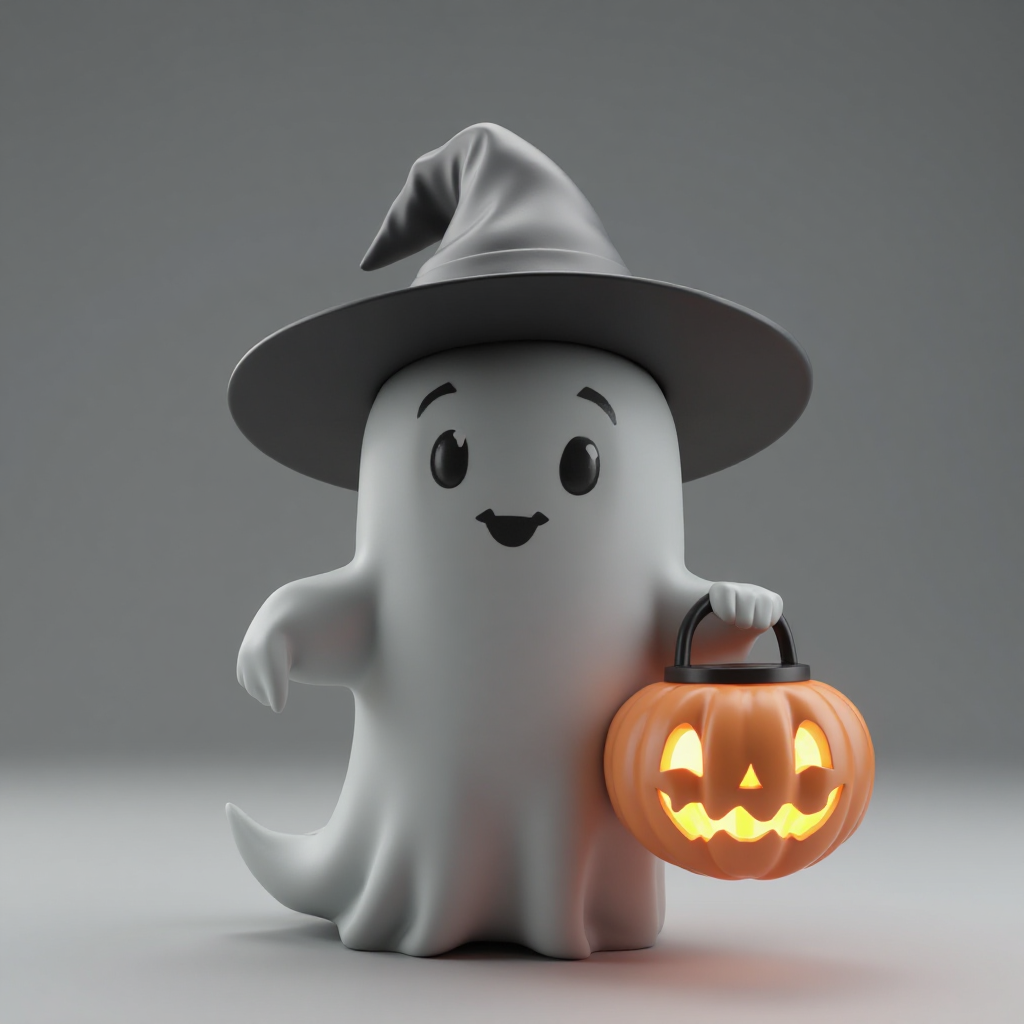 Cute Ghost Figurine free 3D printable STL