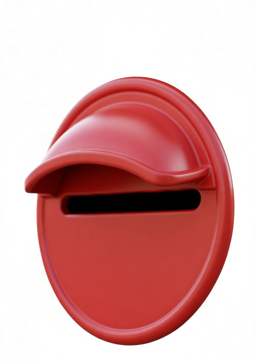 Round Mail Slot Cover free 3D printable STL