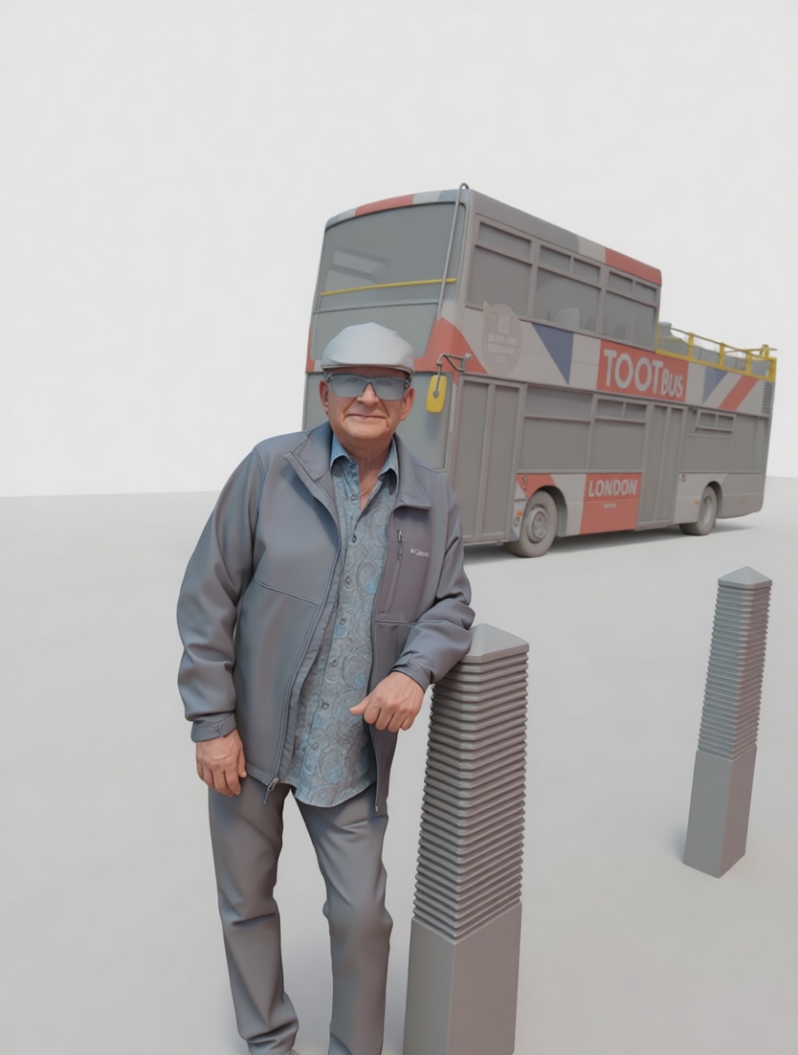 Tourist Man Figurine free 3D printable STL