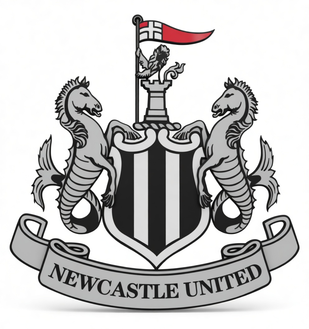 Newcastle United Crest free 3D printable STL