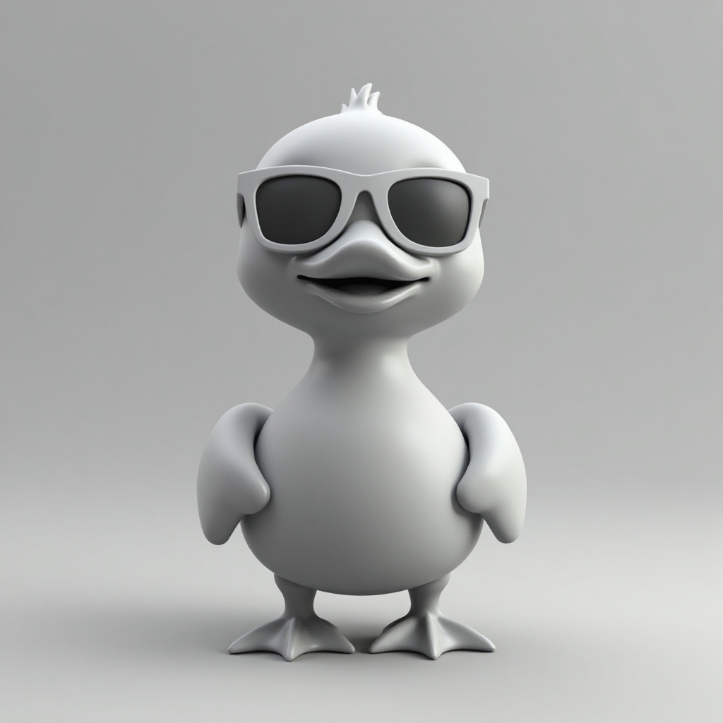 Cute Duck Figurine free 3D printable STL