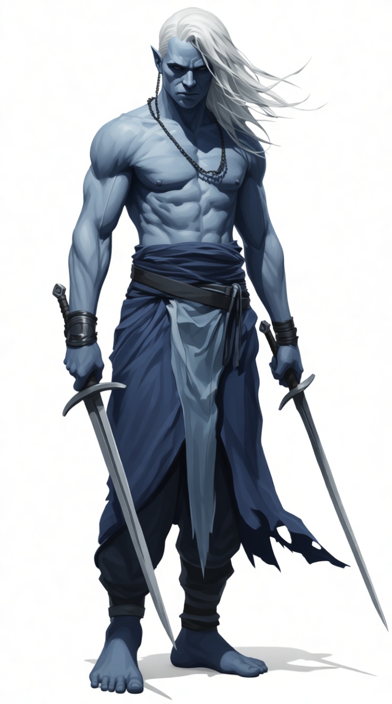 Drow Elf Warrior Figurine free 3D printable STL