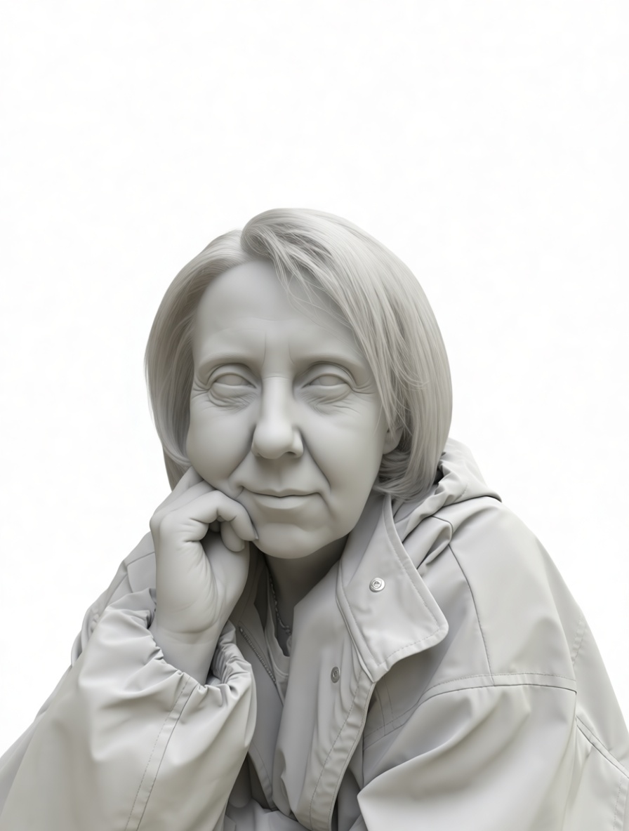Elderly Woman Bust free 3D printable STL