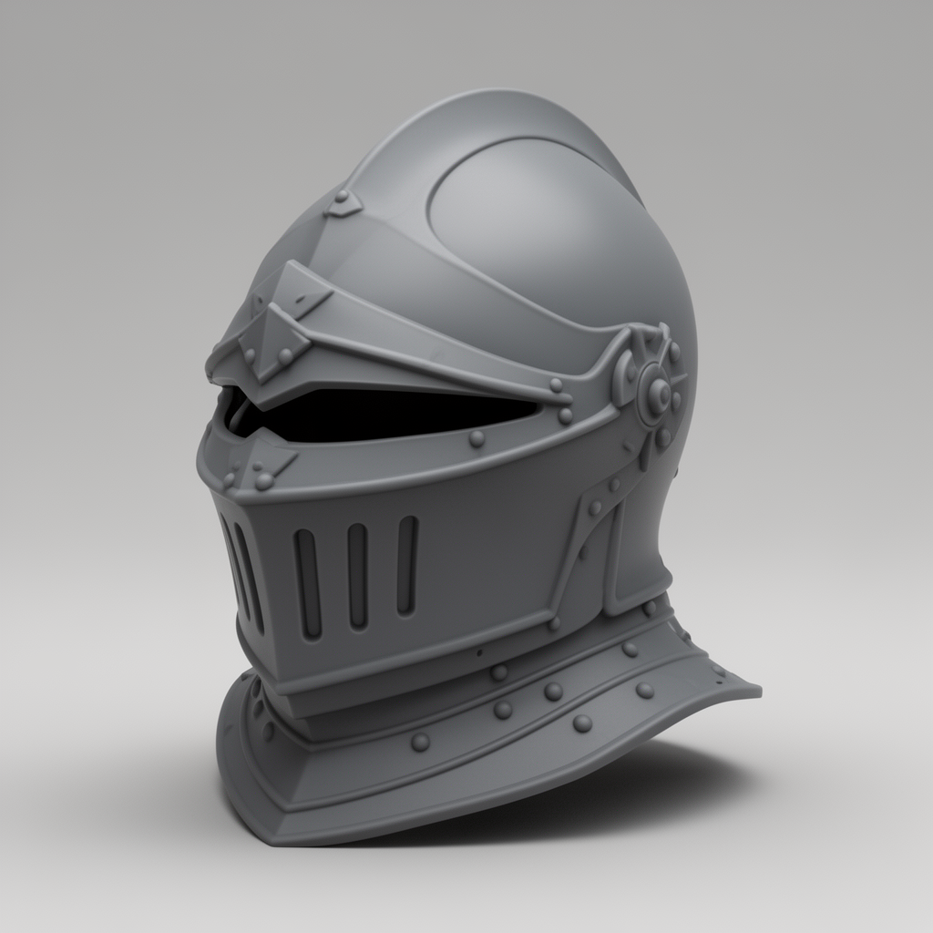 Black Knight Helmet free 3D printable STL