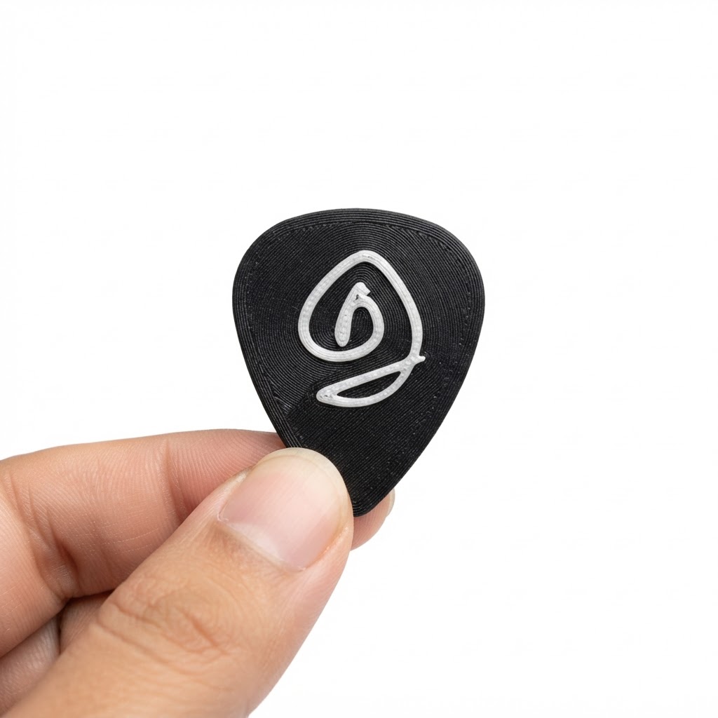 Guitar Pick Model free 3D printable STL