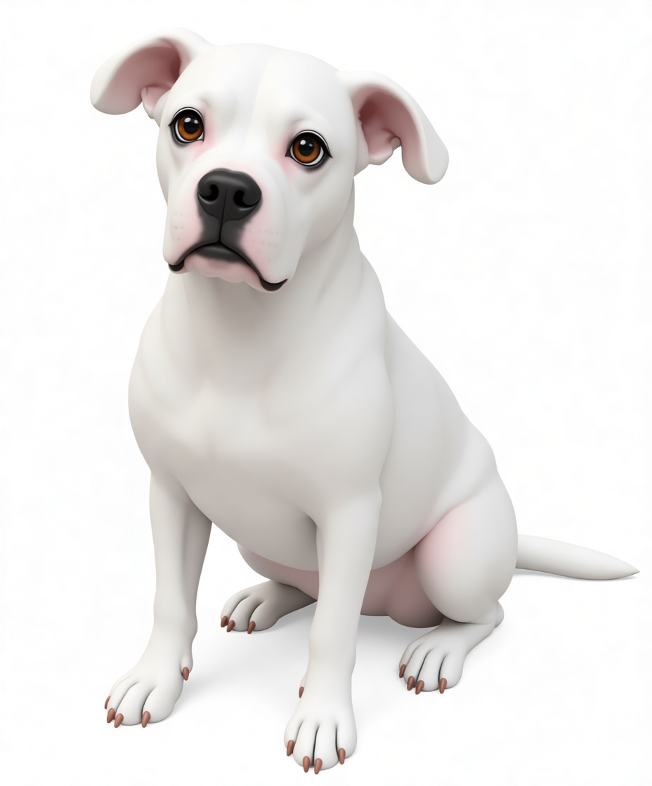American Bulldog Figurine free 3D printable STL