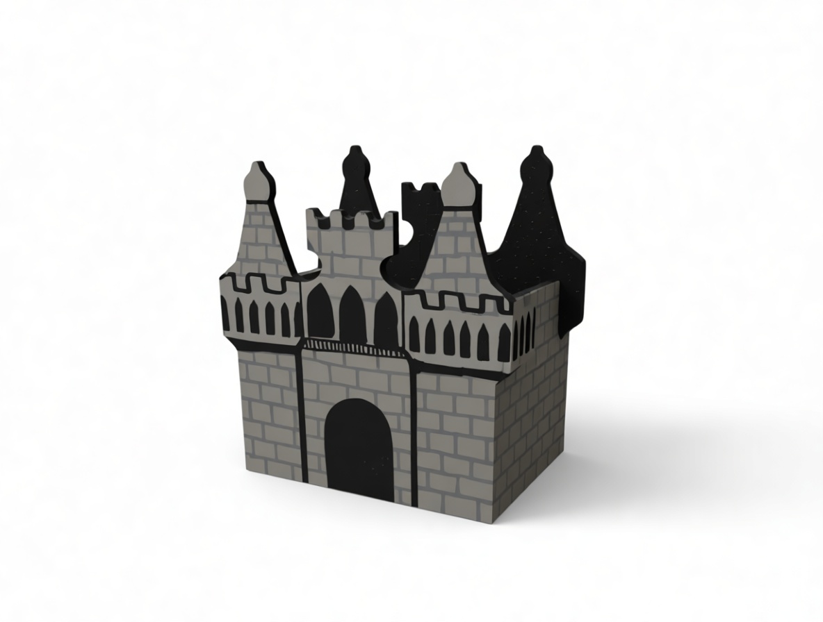 Cartoon Castle Model free 3D printable STL