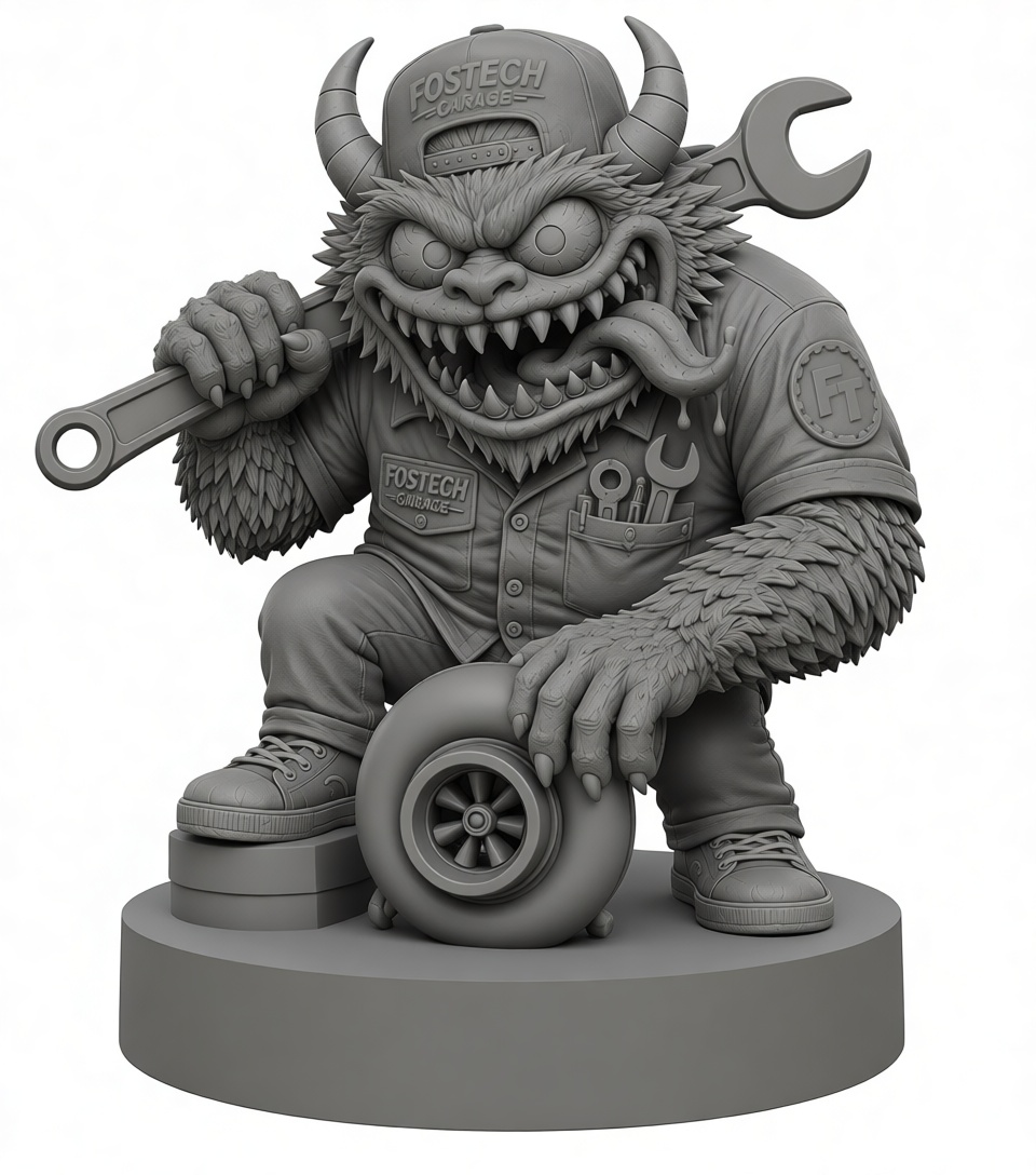 Garage Gremlin Figurine free 3D printable STL
