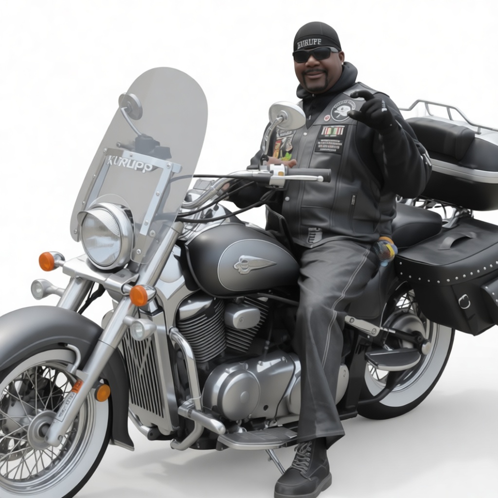 Biker Rider Miniature free 3D printable STL