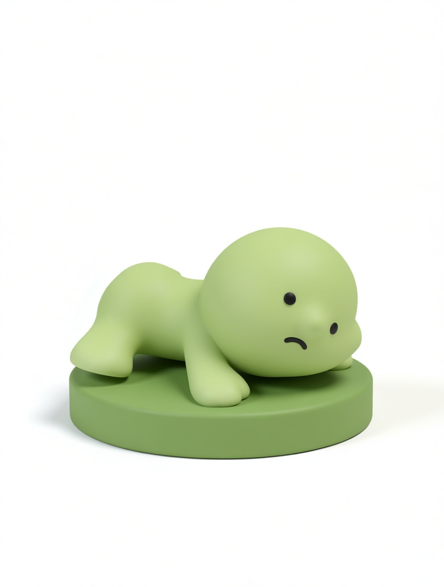 Sad Blob Figurine free 3D printable STL