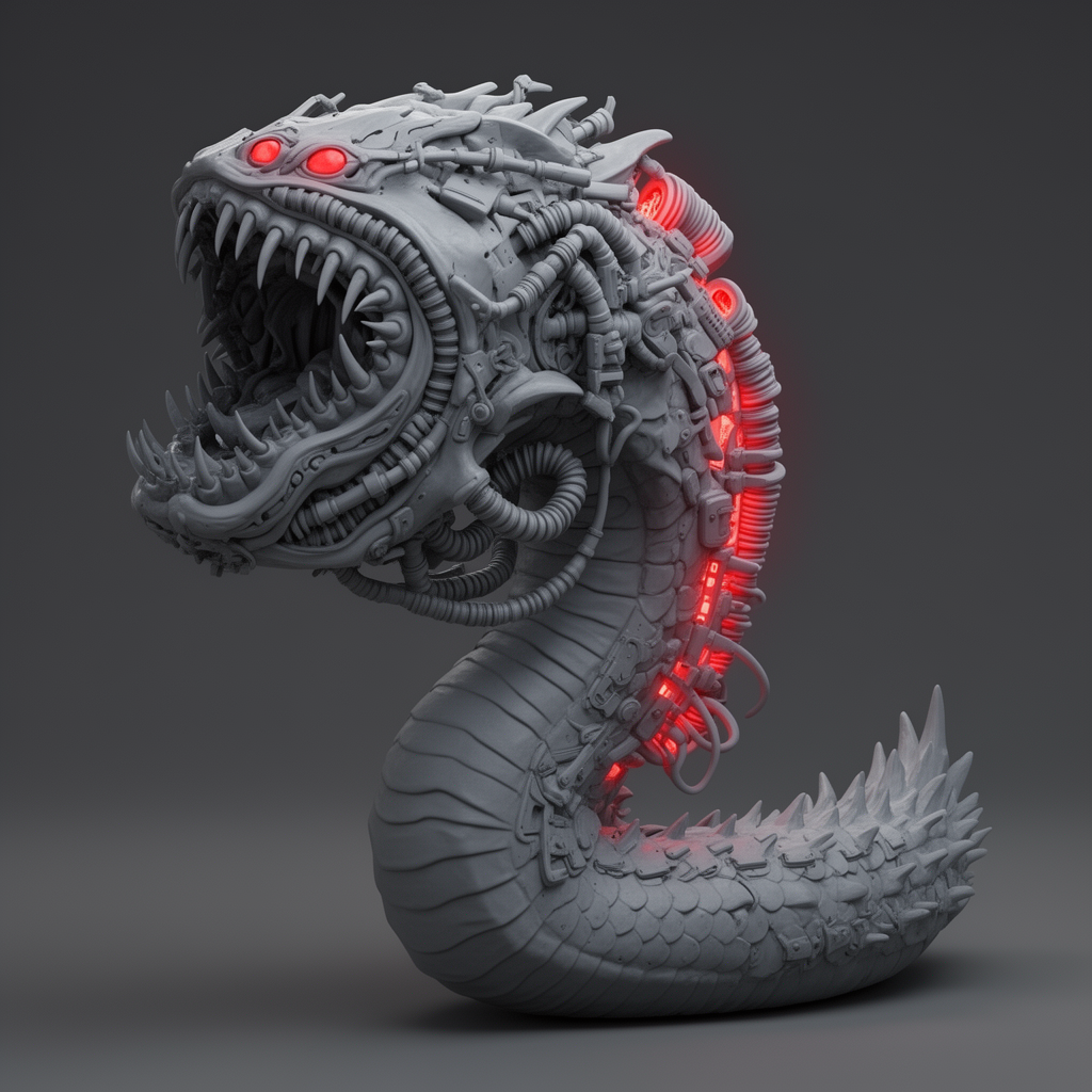 Chrome Mawloc Figurine free 3D printable STL