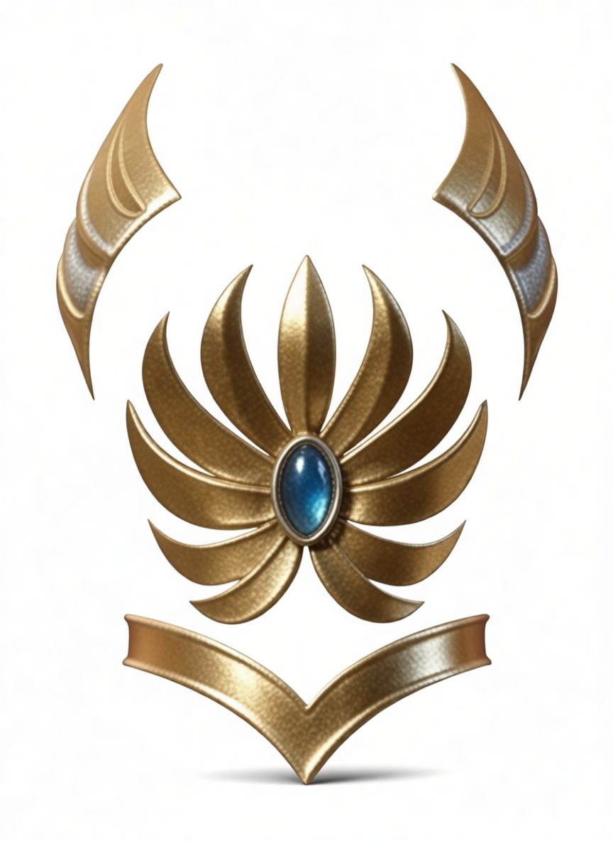 Fantasy Flower Brooch Model free 3D printable STL