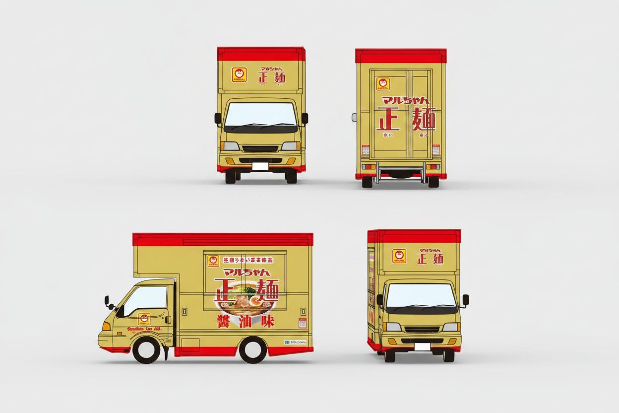 Maruchan Ramen Delivery Truck free 3D printable STL