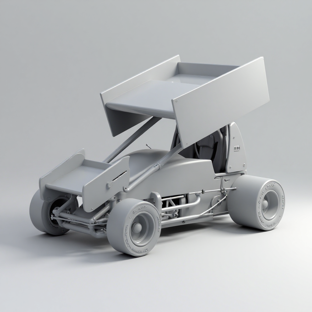 Sprint Car #18 Model free 3D printable STL