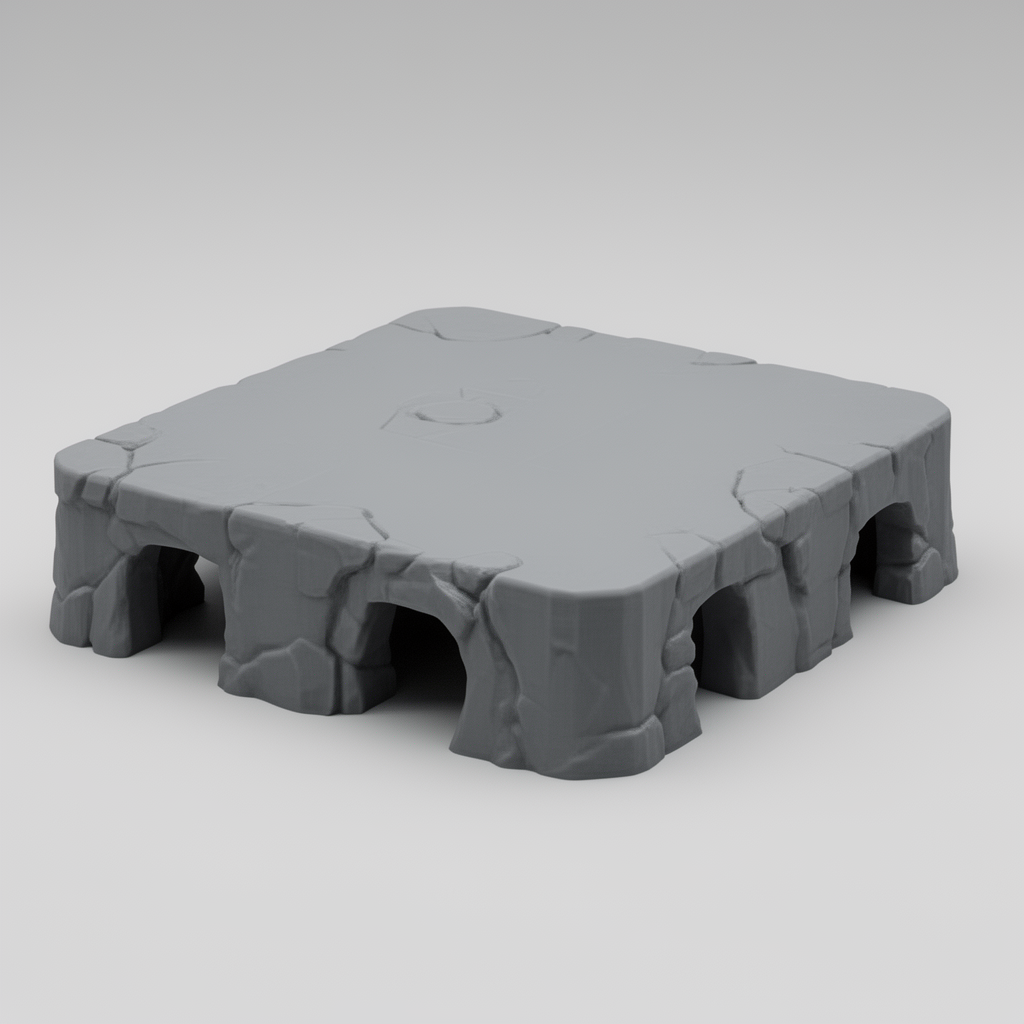 Cave Floor Platform free 3D printable STL