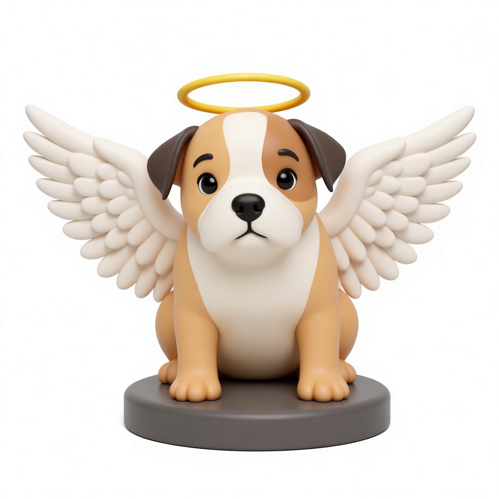 Angel Bulldog Figurine free 3D printable STL