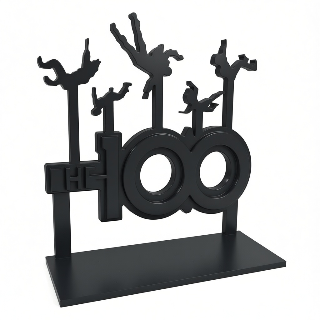 The 100 Logo Sculpture free 3D printable STL
