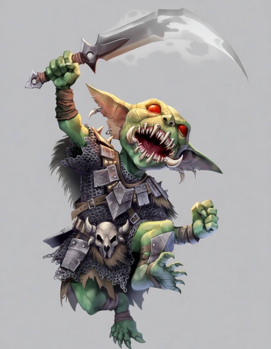 Goblin Warrior Figurine free 3D printable STL