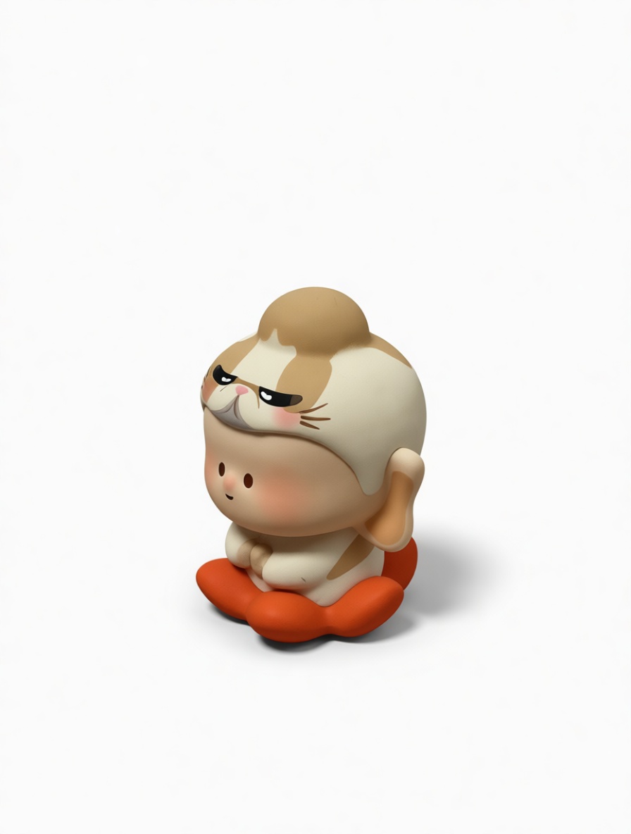 Meditating Cat Boy Figurine free 3D printable STL