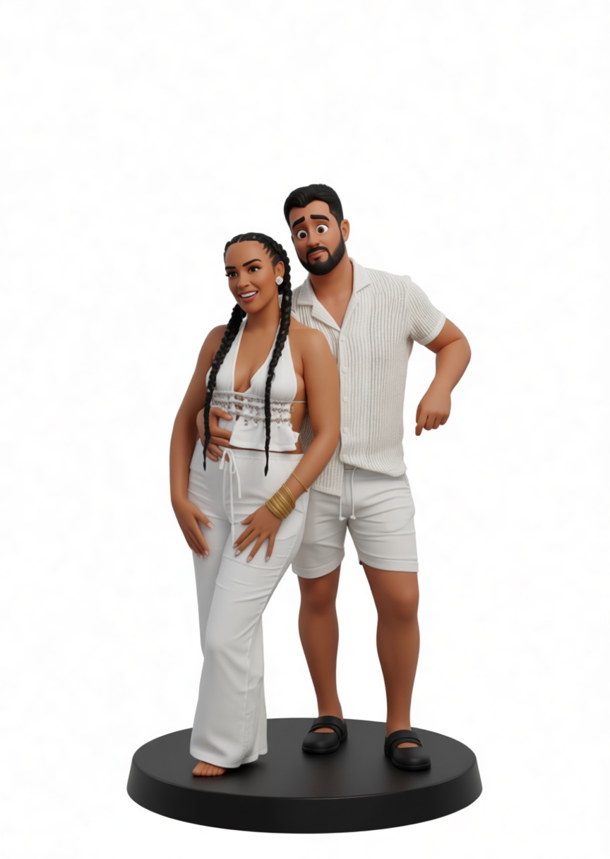 Couple Standing Figurine free 3D printable STL