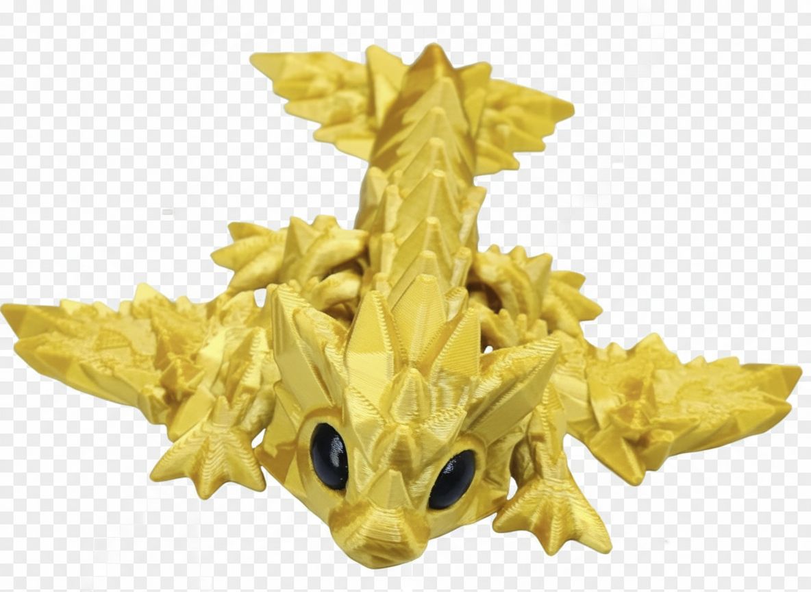 Golden Spike Dragon Figurine free 3D printable STL