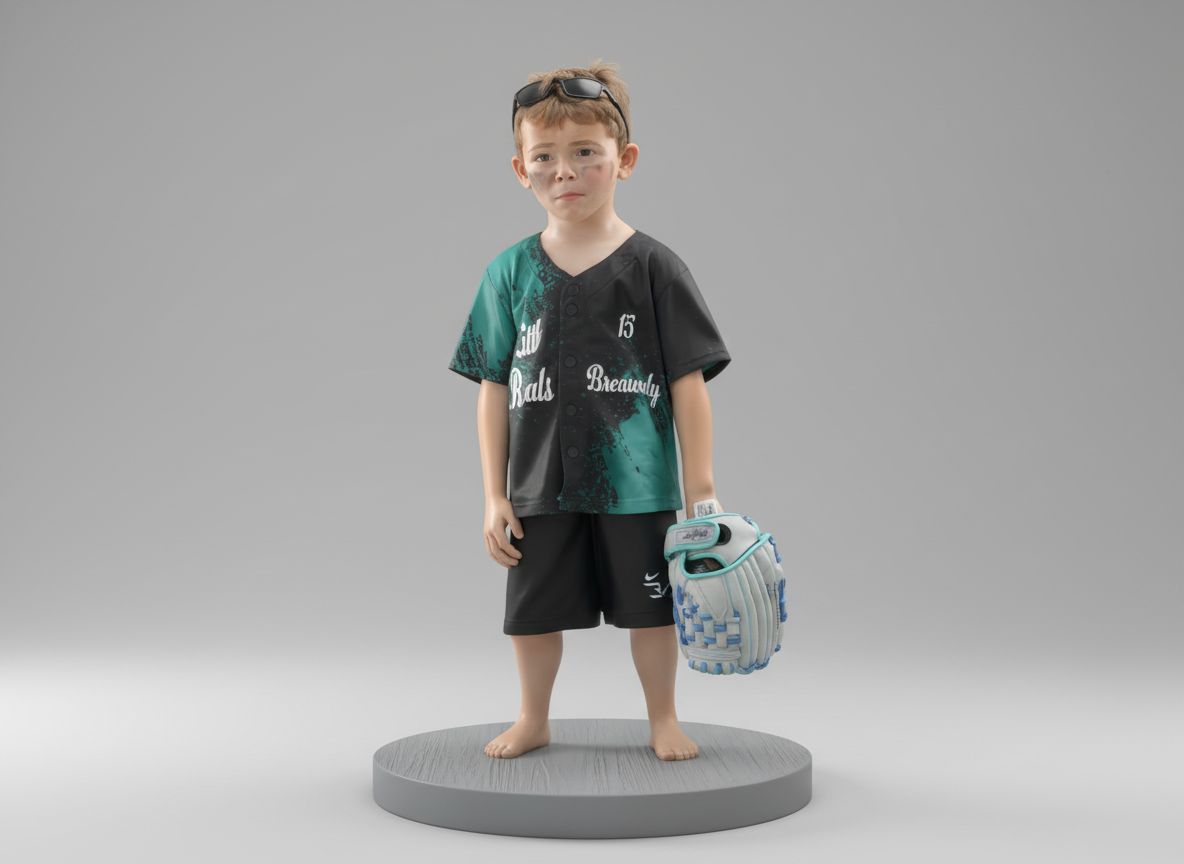 Little Leaguer Figurine free 3D printable STL