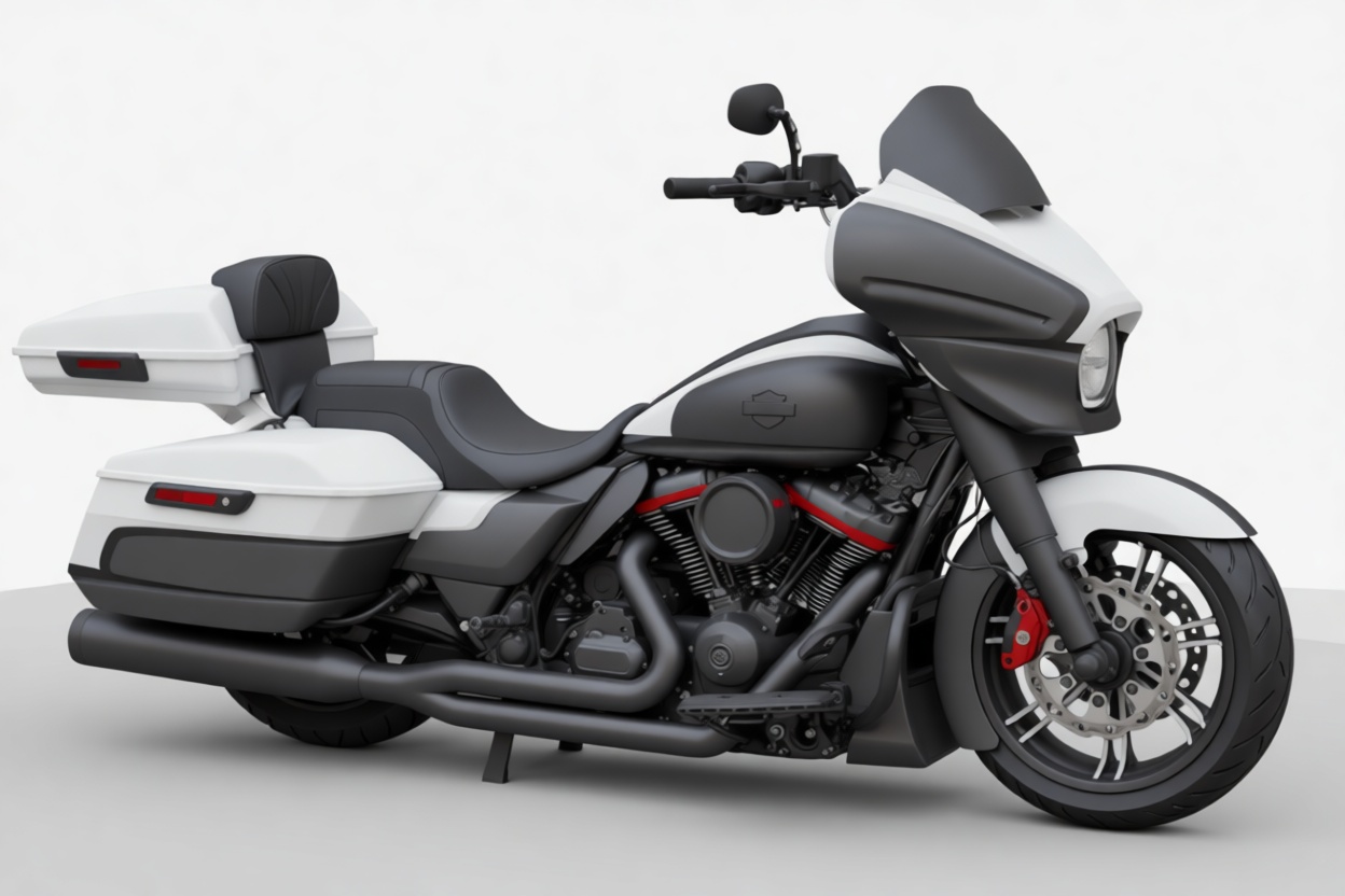 Harley-Davidson Touring Motorcycle free 3D printable STL