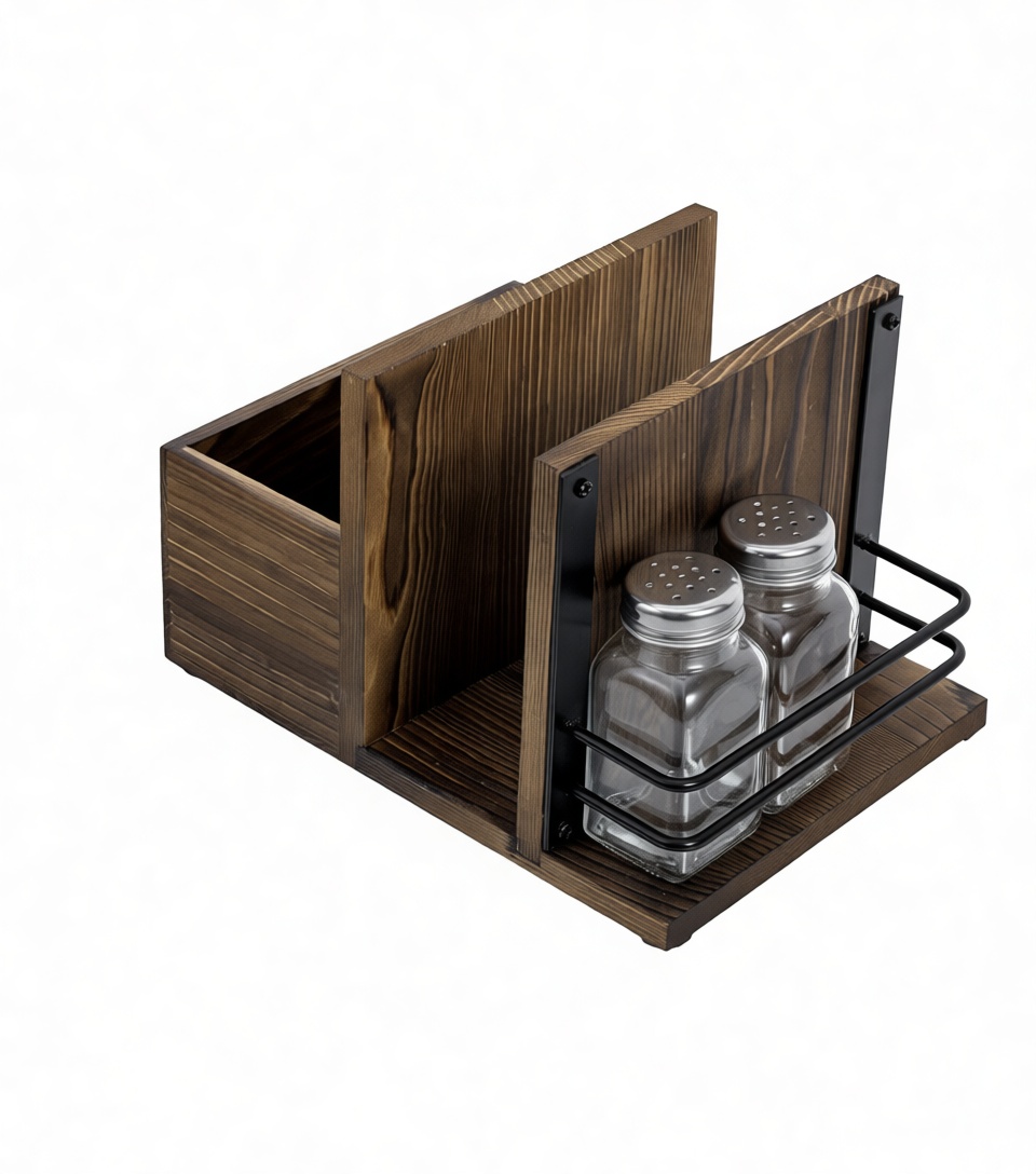 Wooden Salt and Pepper Organizer free 3D printable STL